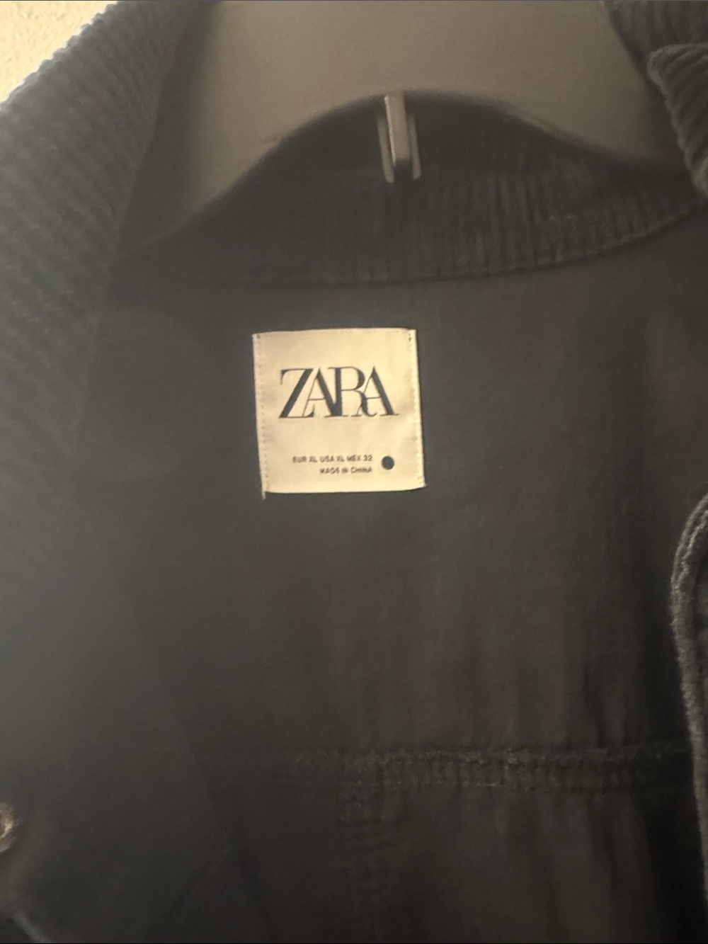 Zara Dark Navy Corduroy Oversized Shacket - Picture 4 of 6